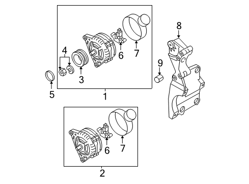 2009 Volkswagen Jetta Alternator Diagram 5