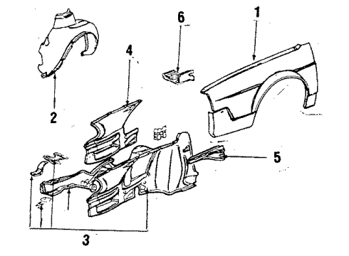 1987 Volkswagen Quantum Fender & Components