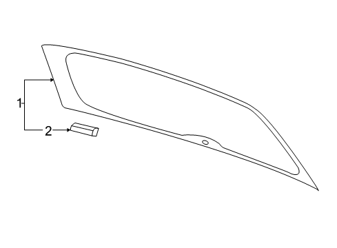 2024 Volkswagen Atlas Glass - Lift Gate