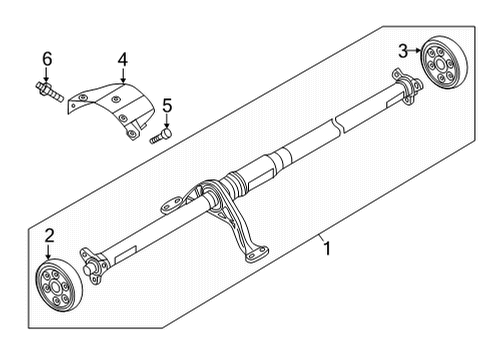 2024 Volkswagen Taos Drive Shaft - Rear
