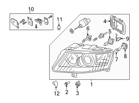 Spring Retainer Diagram for 1J0-941-160