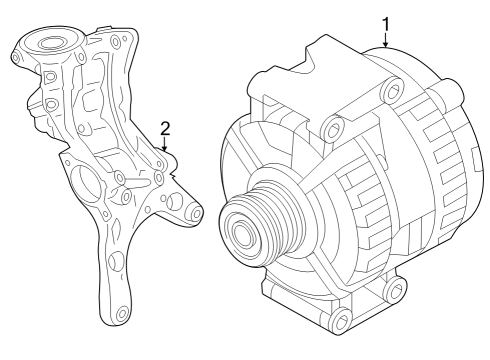 2022 Volkswagen Golf R Alternator