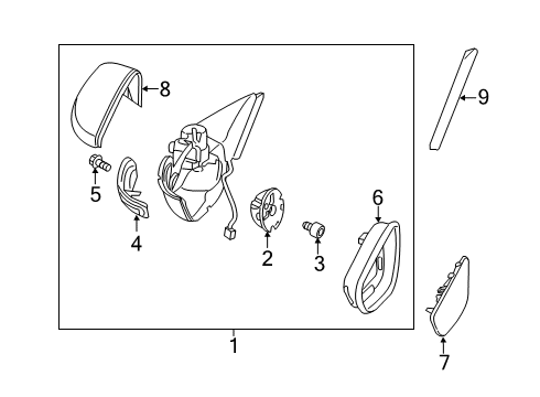 2019 Volkswagen Beetle Signal Lamp Diagram for 5C6-949-102