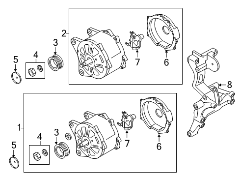 2016 Volkswagen Passat Alternator Diagram for 06F-903-023-R