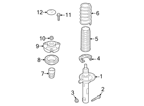 2022 Volkswagen Jetta Struts & Components - Front