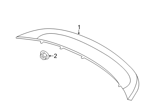 2016 Volkswagen Beetle Lift Gate - Spoiler