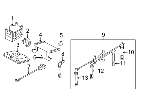 1998 Volkswagen Beetle Cable Diagram for 06A-905-430-AD