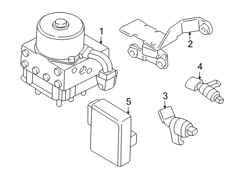 2001 Volkswagen Jetta ABS Components