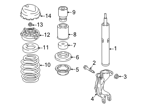 Shock Absorber Lower Bolt Diagram for N-102-722-02