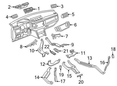 2021 Volkswagen Atlas Ducts