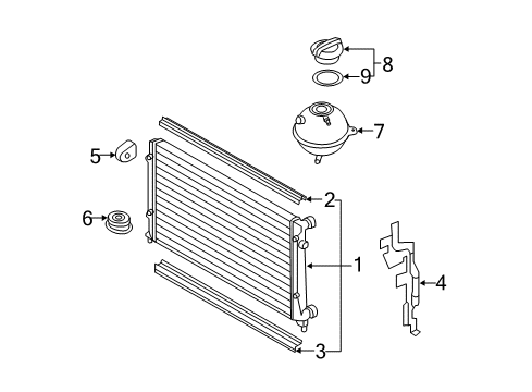 2016 Volkswagen Eos Radiator & Components