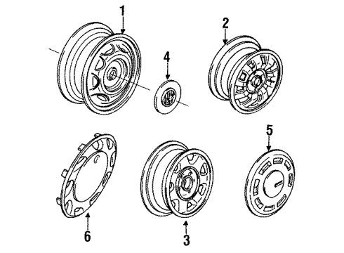 1988 Volkswagen Fox Wheels & Trim