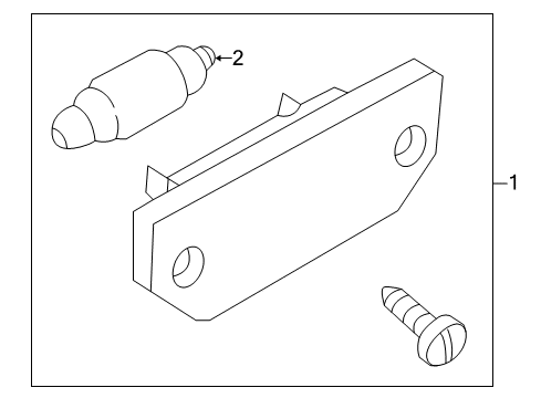 2001 Volkswagen Passat License Lamps Diagram 1