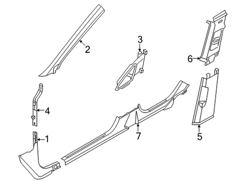 2024 Volkswagen GTI Interior Trim - Pillars