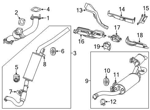 2012 Volkswagen Routan Exhaust Components