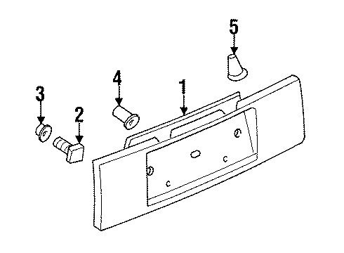 1994 Volkswagen Jetta Exterior Trim - Trunk Lid