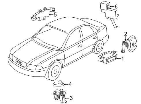 Horn Diagram for 191-951-113-A