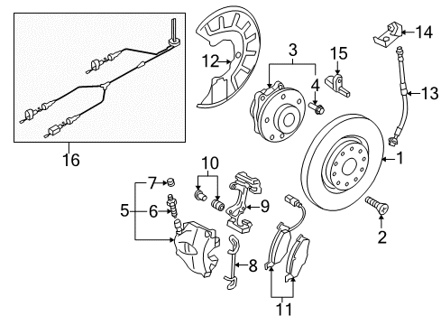 2017 Volkswagen CC Front Brakes