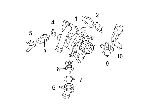 2009 Volkswagen Passat Water Pump