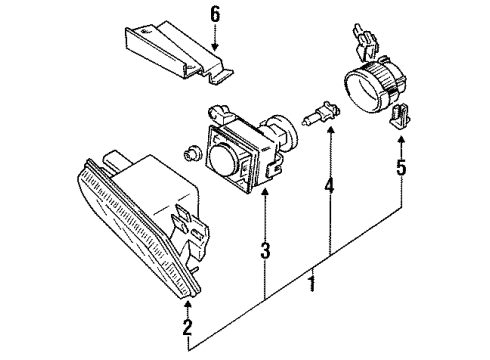 1992 Volkswagen Jetta Fog Lamps