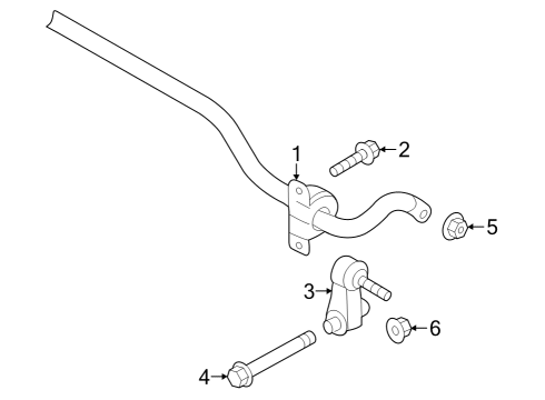 2022 Volkswagen Golf R Rear Suspension, Lower Control Arm, Upper Control Arm, Stabilizer Bar, Suspension Components