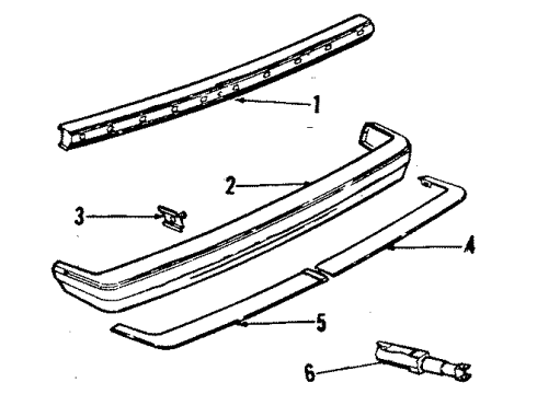 1985 Volkswagen Quantum Rear Bumper