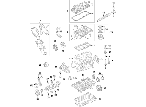 2014 Volkswagen Passat Timing Belt Diagram for 03L-109-119-E