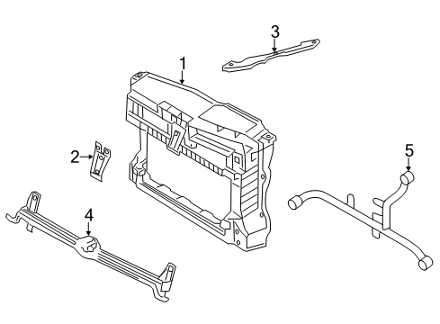 2017 Volkswagen Jetta Radiator Support