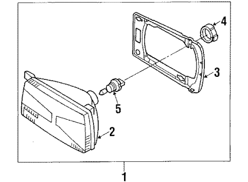 1987 Volkswagen Golf Headlamps