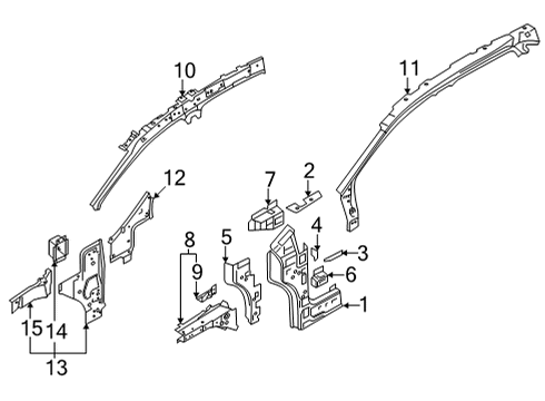 2023 Volkswagen ID.4 Hinge Pillar