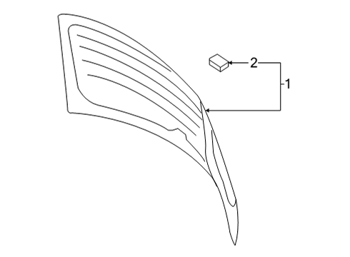 2024 Volkswagen GTI Glass - Lift Gate