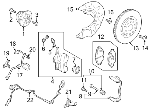 2022 Volkswagen Arteon Brake Components