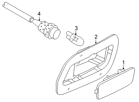 2013 Volkswagen Jetta Side Marker Lamps