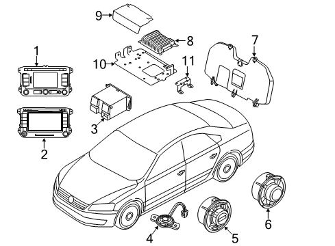 2013 Volkswagen Passat Sound System