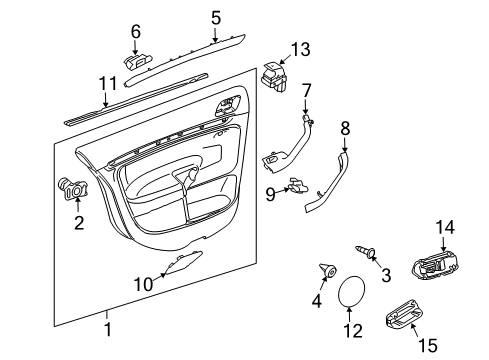 2009 Volkswagen Jetta Front Door Diagram 4