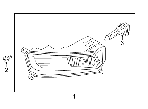 2013 Volkswagen CC Chassis Electrical - Fog Lamps