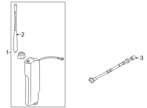 1999 Volkswagen Cabrio Antenna & Radio