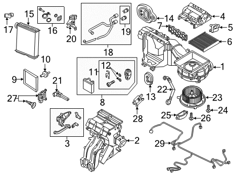 2019 Volkswagen Tiguan Automatic Temperature Controls Diagram 1