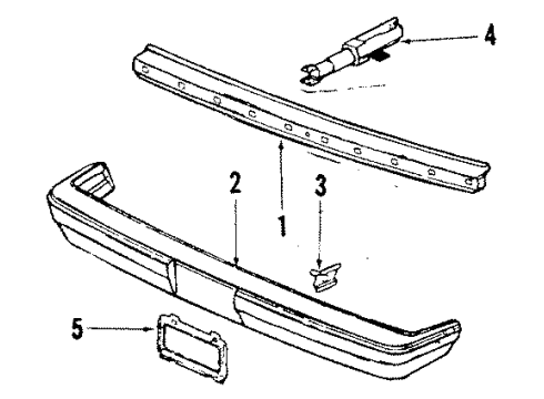 1987 Volkswagen Quantum Front Bumper