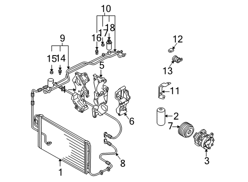 2000 Volkswagen Jetta Pressure Switch Diagram for 7M3-959-139