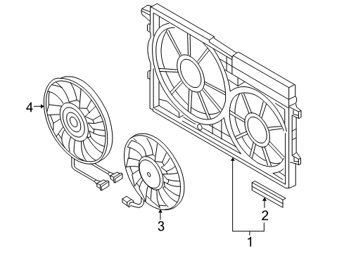 2007 Volkswagen Eos Cooling System, Radiator, Water Pump, Cooling Fan Diagram 2