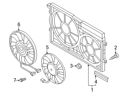 2021 Volkswagen Passat Cooling System, Radiator, Water Pump, Cooling Fan
