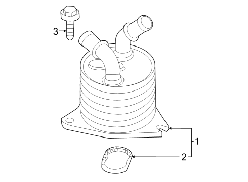 2024 Volkswagen Jetta Trans Oil Cooler Diagram 1
