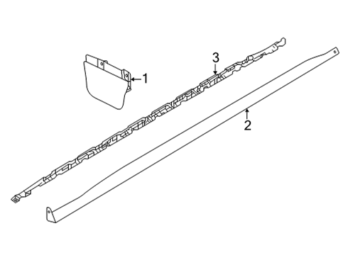 2024 Volkswagen GTI Exterior Trim - Pillars