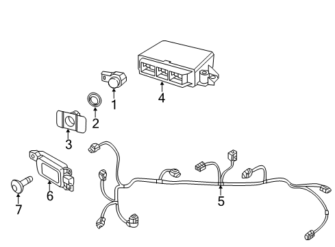 2018 Volkswagen Beetle Parking Aid Diagram 6