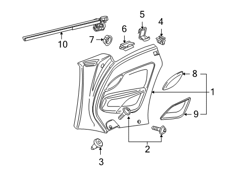 2016 Volkswagen Eos Interior Trim - Quarter Panels