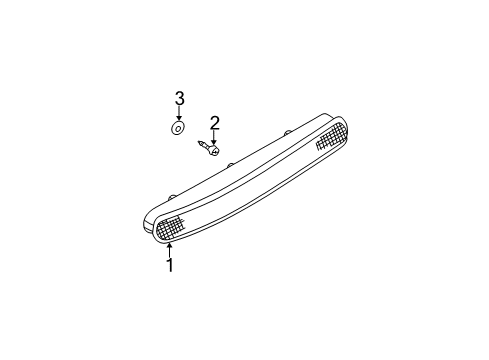 2002 Volkswagen Beetle High Mount Lamps