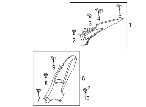 2022 Volkswagen Jetta Interior Trim - Quarter Panels