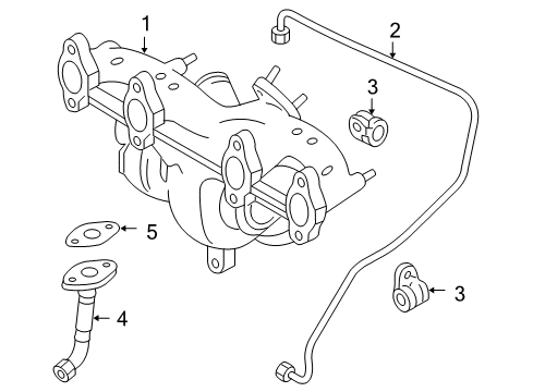 2006 Volkswagen Jetta Turbocharger, Engine Diagram 1