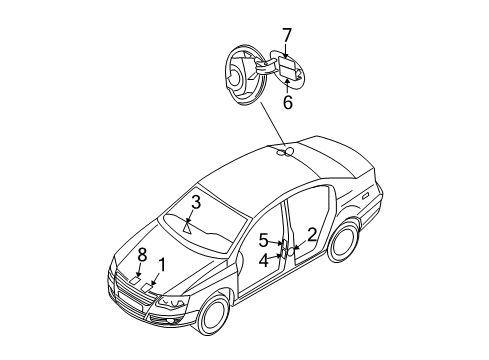 2008 Volkswagen Passat Information Labels